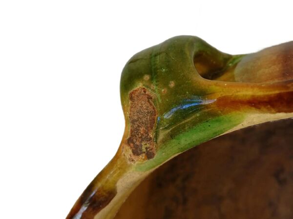 Jardinière antique française en terre cuite de Castelnaudary