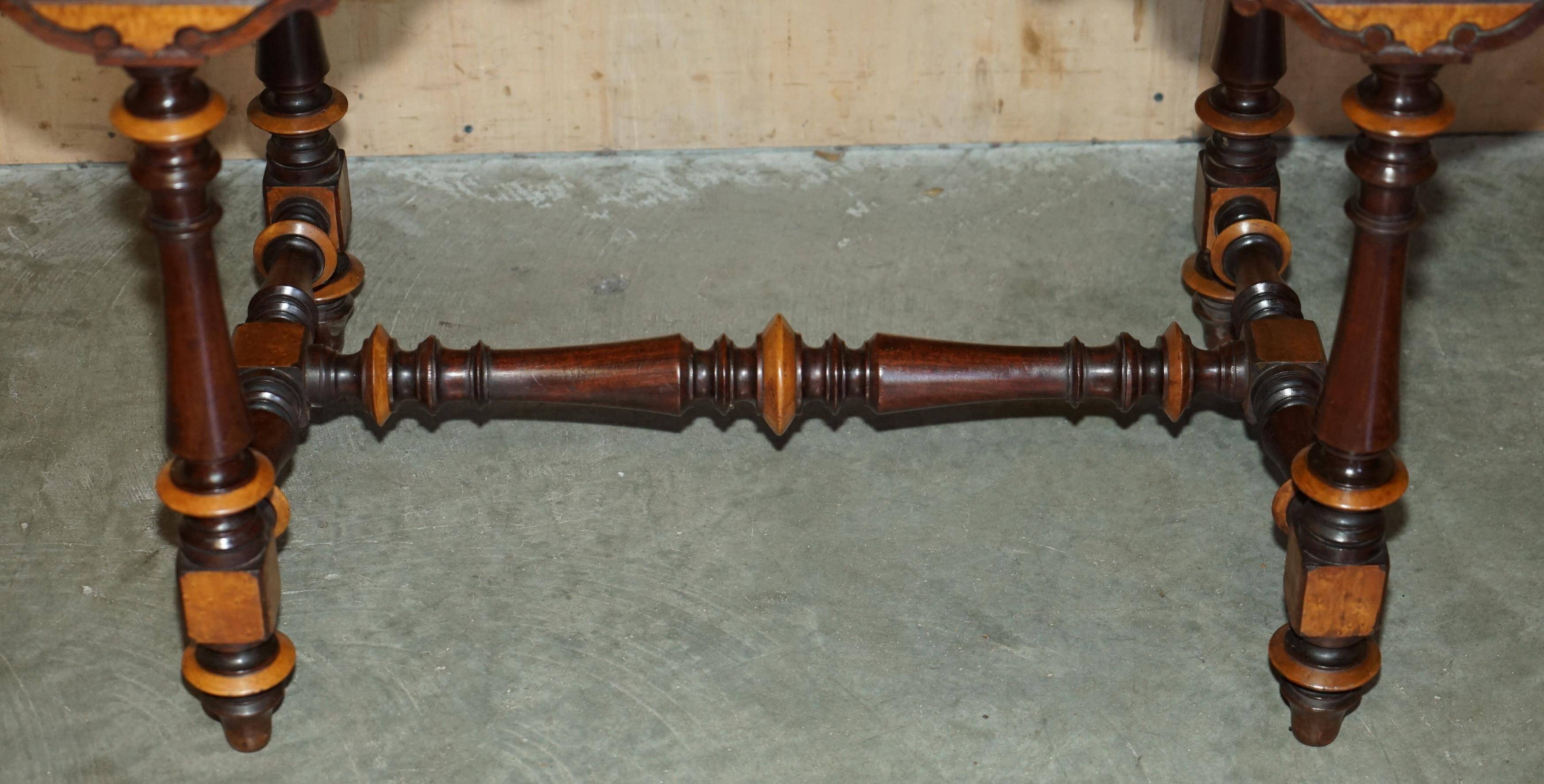 Victorian Hairdresser in Amboyna and Ebony Restored