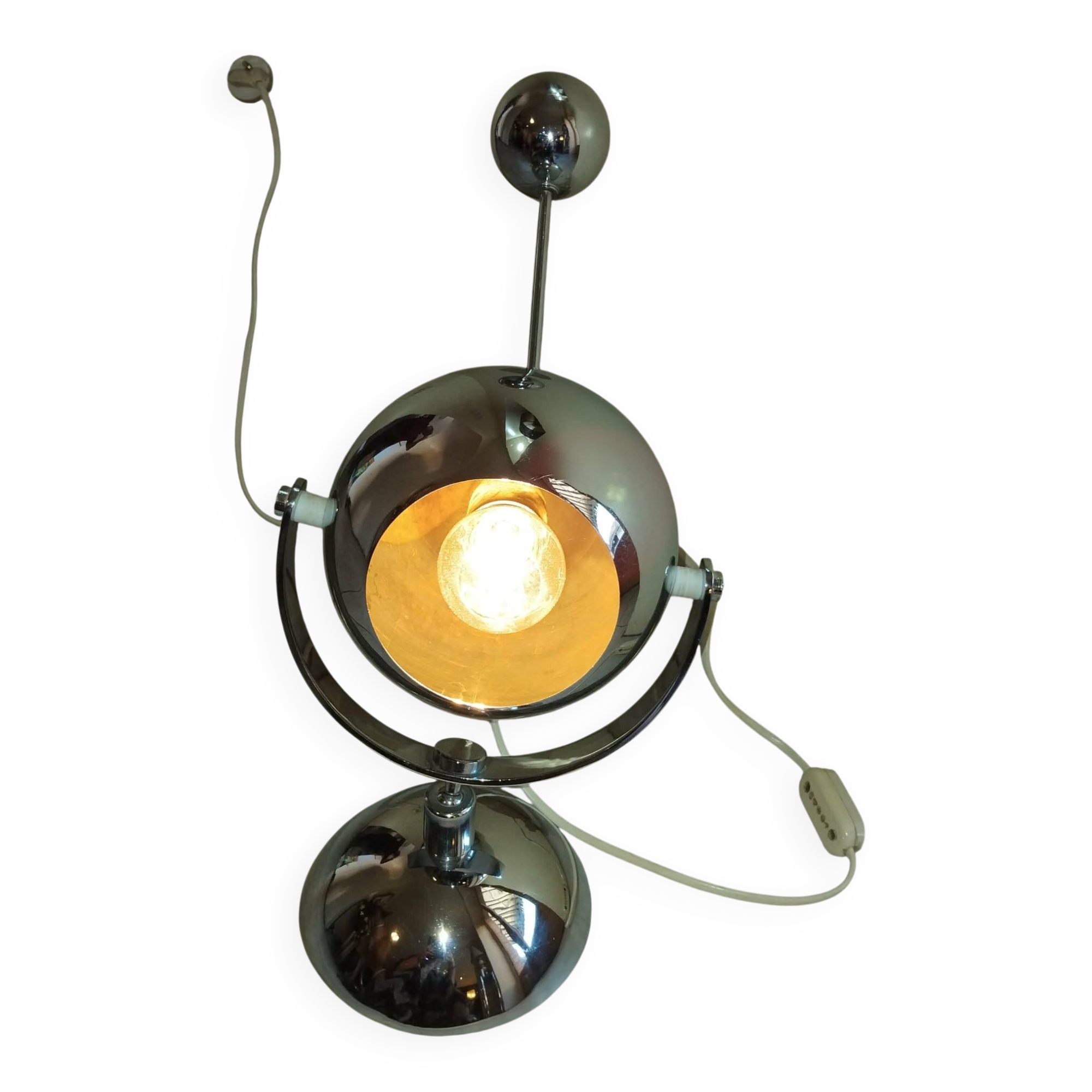 Lampe à poser EYE BALL années 70