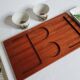 Service à apéritifs Villeroy & Boch, plateau en bois