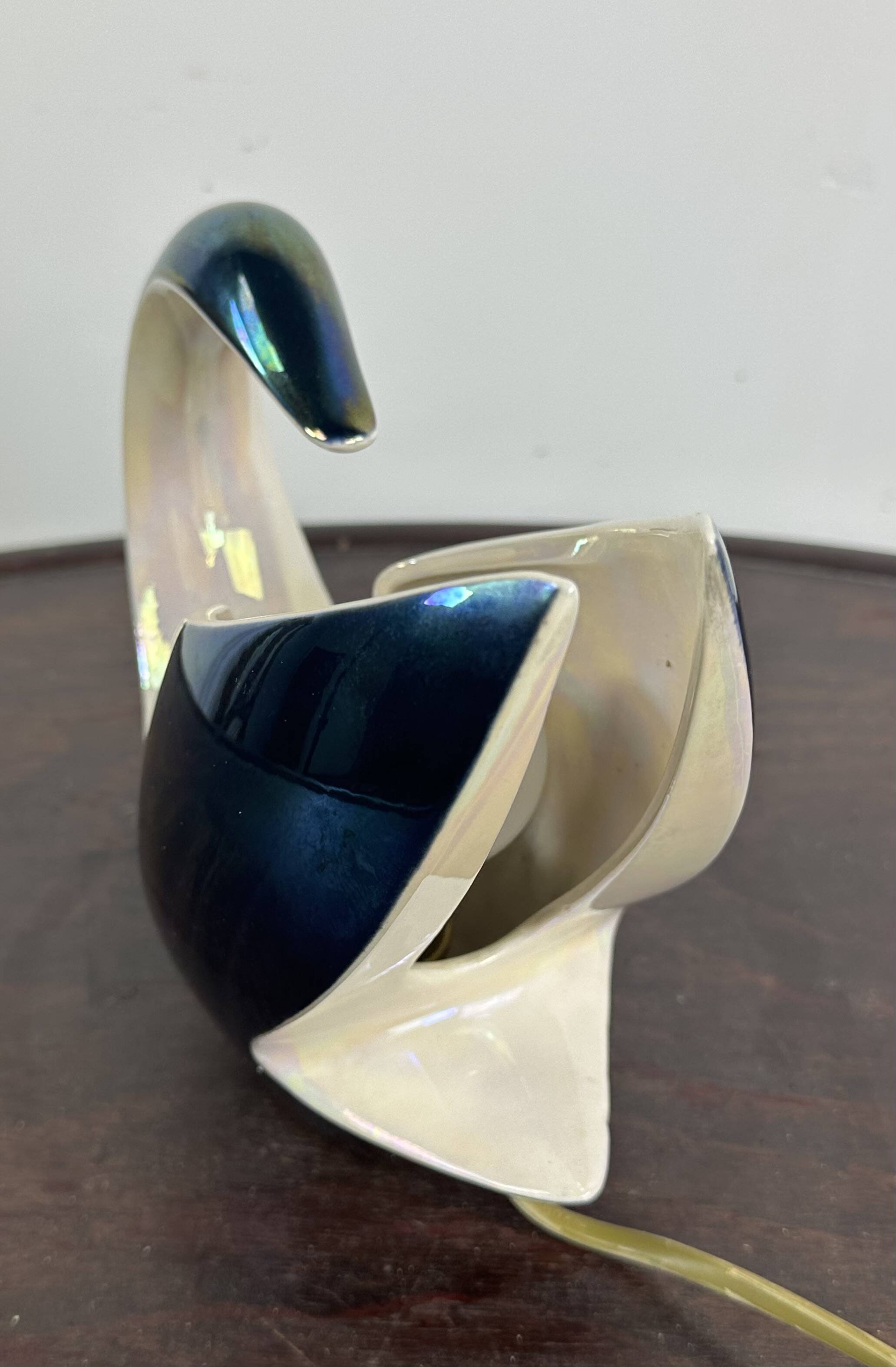 Ambient lamp / night light in the shape of a swan by verceram 1950