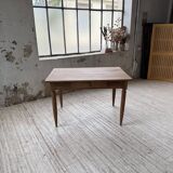 1950s walnut bistro farmhouse table