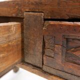 Console espagnole en chêne massif du XVIIIe siècle