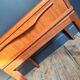 Vintage teak bedside table, Scandinavian design nightstand, accent furniture.