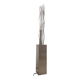 Vintage 2000s Quasar Holland Floor Lamp - Sculptural Stainless Steel
