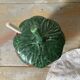 Sugar bowl or jam pot in strawberry majolica.