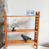 Vintage brutalist interlocking shelf
