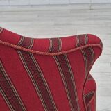 1950s, Danish lounge chair, original condition, red furniture wool.