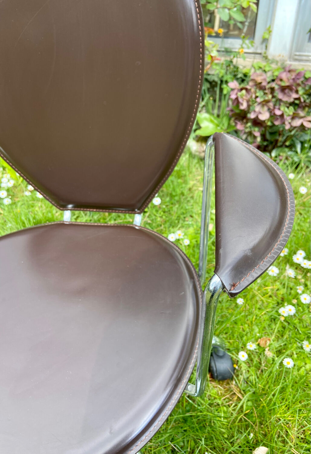 Italian design chairs Effezeta leather