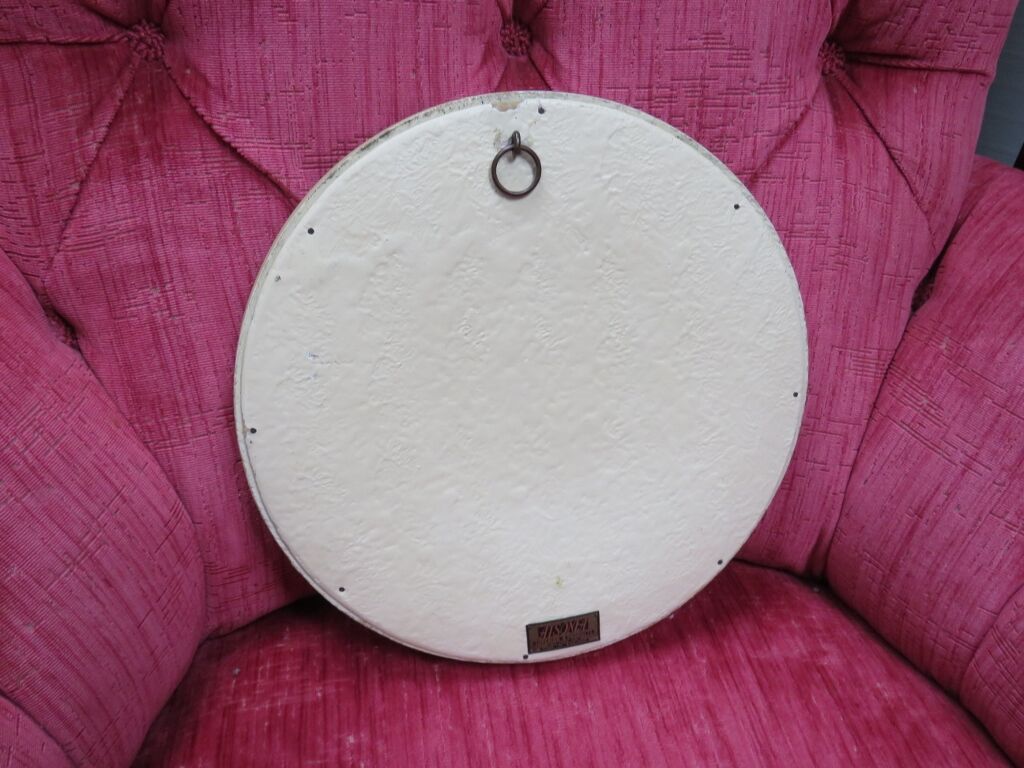 Vintage english butlers porthole convex mirror