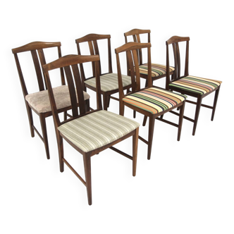 Set of 6 Scandinavian rosewood chairs, Sweden, 1960