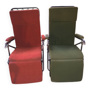 Paire de fauteuils relax