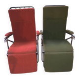 Pair of vintage Pierson reclining armchairs