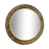 Gilded Mirror with Bakalowits Crystals from Palwa, 1960