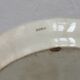 Oval flat in iron earth brown brown decoration