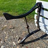 1900 Cast Iron and Wood Bench