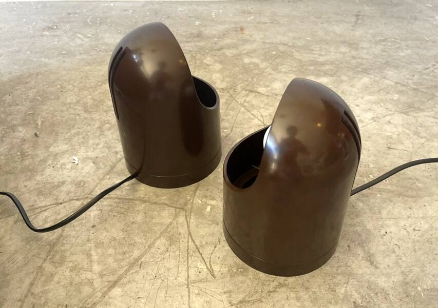 Ensemble de deux lampes de table ou murales, années 1960.