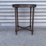 1930s turned wood side table