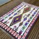 Azilal wool and handmade cotton berbere rug 135x215 cm