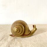 Golden brass snail