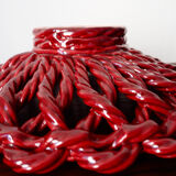 Fruit dish in majolica Cerenne Vallauris