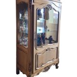 Vintage silver china cabinet display case
