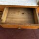 Walnut and marble dressing table, mercury mirror, circa 1850.