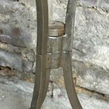 Side table industrial style riveted steel 1980