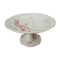 Large footed compote Gien model Iris with red floral decoration.