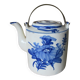 Antique CHINESE Porcelain TEAPOT in blue & white, late 19th century.