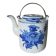 Antique CHINESE Porcelain TEAPOT in blue & white, late 19th century.