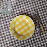 La Redoute x Selency set of 4 yellow dessert plates