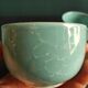 French vintage aquamarine tea set