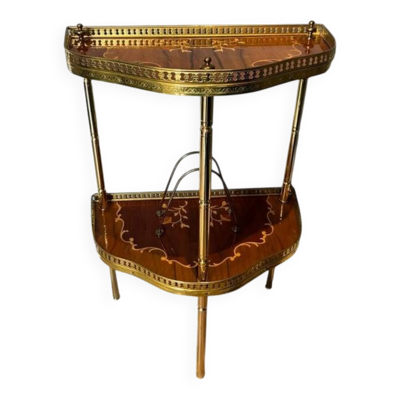 Table console de style français demi-lune vintage