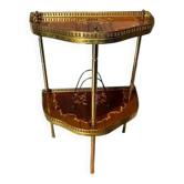 Table console demi-lune vintage de style français