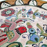 Large vintage ceramic wall dish by Elio Schiavon 1950
