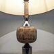 Living lamp in onyx and chromed metal from the 60s/70s