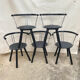 Techna armchairs – asahi kogyo, italian manufacture, 1990s
