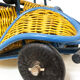 Wicker truck and handmade wood, 1960-70