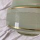 Art Deco ceiling light in green and gold