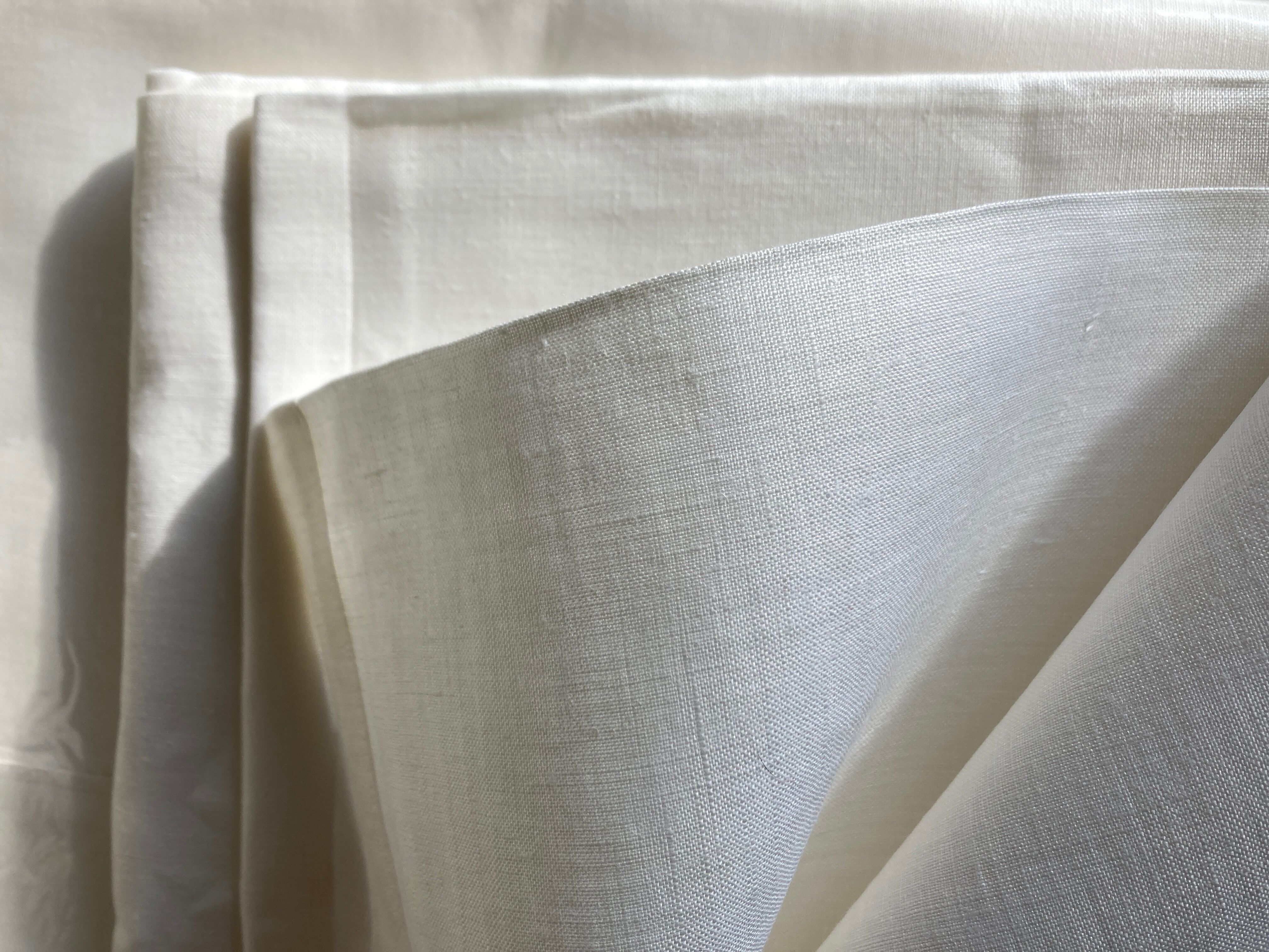 Pair of linen sheets twin beds in Gerardmer canvas reserve linen 1970