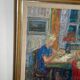 Original mid-century Swedish oil on canvas – “Family” by Eric With – vintage & framed – 75 × 91 cm (29.5" × 35.8")