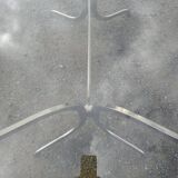 Vintage chrome and glass table