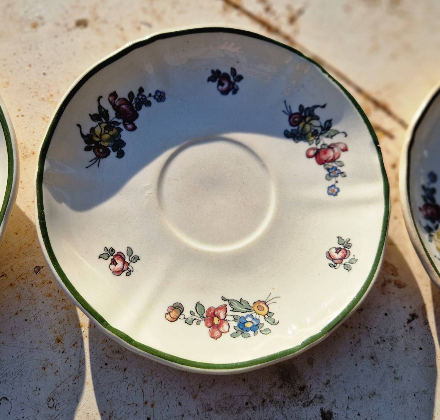 Set of 3 saucers Villeroy Boch model 1562