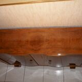 Sideboard walnut bramble storage cabinet, two doors, style 1930