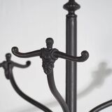 Ancien porte-manteau en fer forgé avec porte-parapluie (c.1920)
