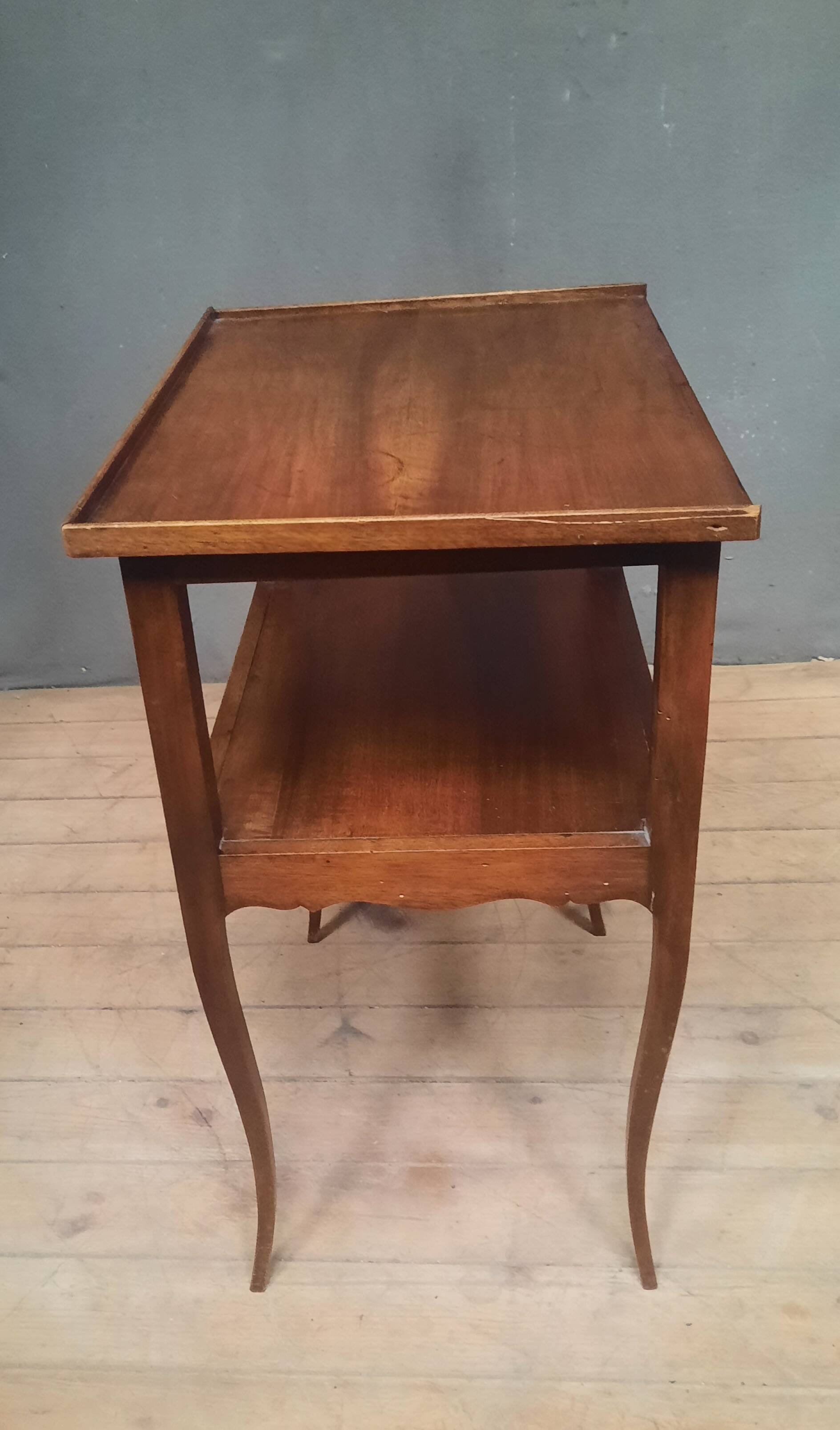 Louis XV style solid wood bedside table