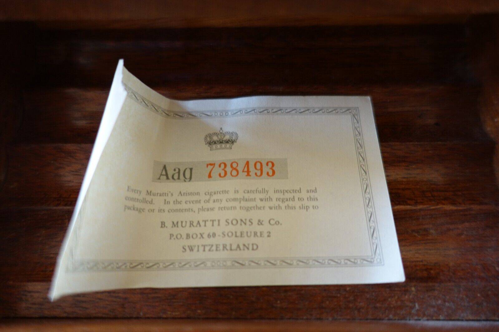 Designer cigarette box from the 70s/80s muratti