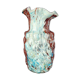 Vase en verre de Clichy, Legras à décor de capitons