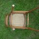 Chaise cannée style bistrot en bois